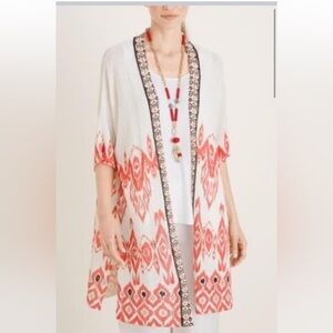 Chico’s Tribal Print Kimono, Size 2